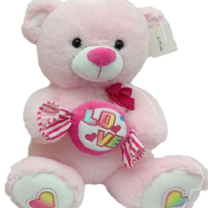 TEDDY PINK  W/PINK SWEET PILLOW 52CM