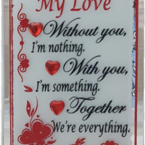 PLAQUE MIRROR MY LOVE 10X7.5CM