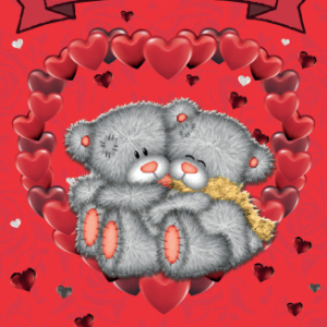 GREETING CARD BE MY VALENTINE 61.5X43.5C