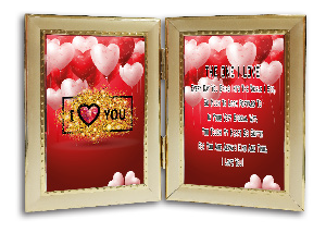 FRAME DOUBLE THE LOVE I HAVE 3.5X5"