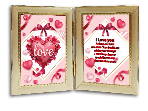 FRAME DOUBLE THE ONE I LOVE  3.5X5"
