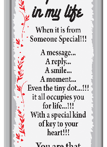 PLAQUE MIRROR TO S/SPECIAL IN MY LOVE