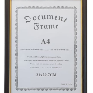 FRAME A4 BROWN/GOLD