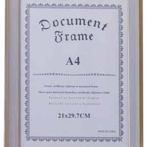 FRAME A4 GREY/GOLD  29.7X21CM
