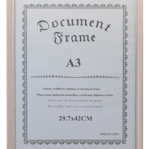 FRAME A4 PINK/SILVER 29.7X21CM