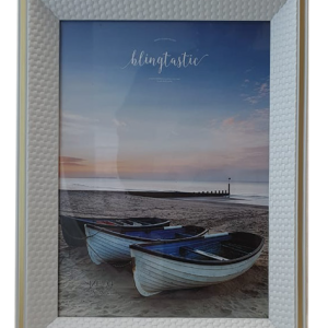 FRAME A4 WHITE/GOLD  29.7X21CM