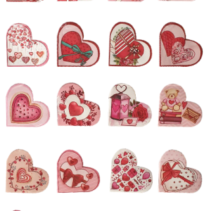 TAGS MINI LOVE SML HEARTS 160PCS