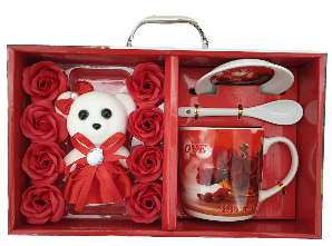 GIFT PACK LOVE TEDDY/ROSE A 9.6X17X28.5C