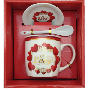 GIFT PACK LOVE 3 PCS C 9.6X18X16CM
