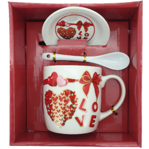 GIFT PACK LOVE 3 PCS B 9.6X18X16CM