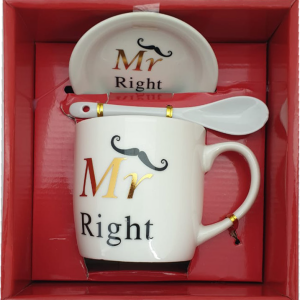 GIFTPACK MR RIGHT 3PCS HK1176 9X18X16CM