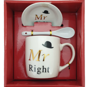 GIFTPACK MR RIGHT 3PCS HK1176B 9X18X16CM