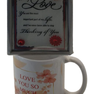 LOVE PLAQUE ON 11OZ MUG