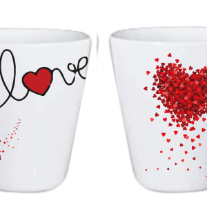 MUG 12OZ CONE LOVE MUG