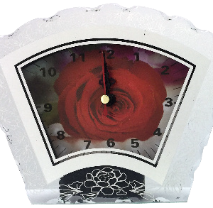 CLOCK FLOWER 15.5X13CM