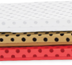 GIFTBOX DOTTED RED  22X16X2.3CM