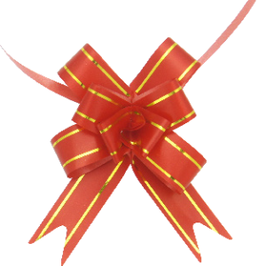 PULL BOWS RED 10 PCS 24.5X1.3CM