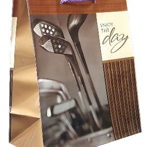 GIFTBAG BROWN ENJOY THE DAY