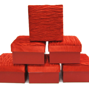 GIFTBOX M/COVER RED 6` S  8X8X5CM