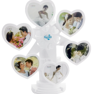 FRAME MUSICAL 6 HEART PHOTO FRAME