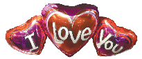 BALLOON FOIL I LOVE YOU 3 HEARTS 95X60CM