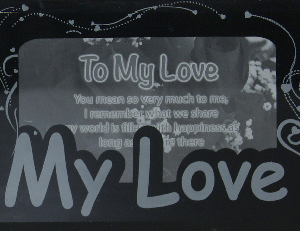 FRAME GLASS  MY LOVE  11.9X8CM