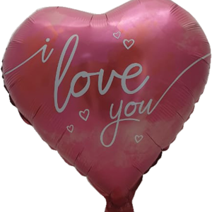 BALLOON FOIL LOVE PINK 17"  42.5CM