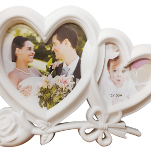 PHOTO FRAME LOVE WHITE D/HEART 27X21CM