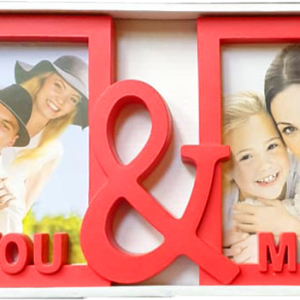 FRAME DOUBLE YOU & ME RED 16.5X29CM