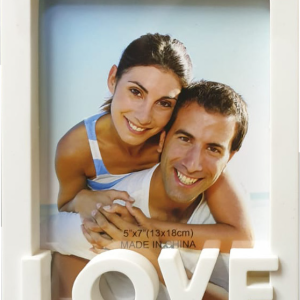 FRAME LOVE WHITE 14X19CM
