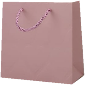 GIFTBAG PINK W/EMBOSSED HEART 15X14X6CM