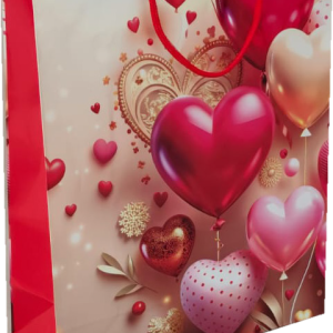 GIFTBAG LOVE/HEARTS #36 21X18X8CM