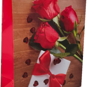 GIFTBAG LOVE/FLOWERS  #22  32X25X10C