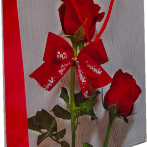GIFTBAG LOVE/FLOWERS  #24  32X25X10C
