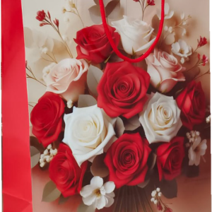 GIFTBAG LOVE/FLOWERS #32 32X25X10C
