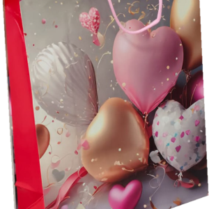 GIFTBAG LOVE/FLOWERS #38 32X25X10C