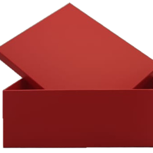 GIFTBOX FOLDUP RED 34X25X12CM