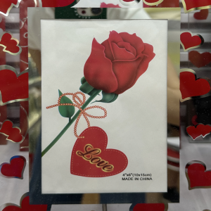 FRAME MIRROR W/SWIRL HEARTS 4X6" 10X15CM