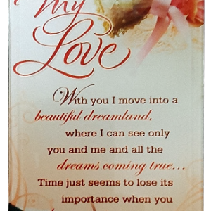 PLAQUE MY LOVE 17X10CM