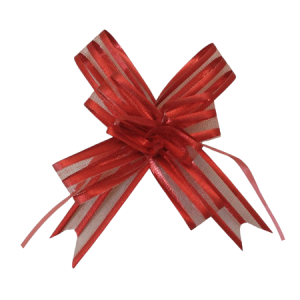 PULLBOW MATERIAL RED 1.8X34CM