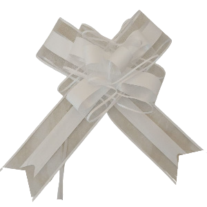 PULLBOW MATERIAL WHITE 10 PCS 6.4X85CM