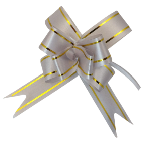 PULLBOW SATIN SILVER 1.7X34CM