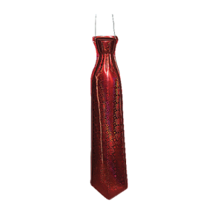 TIE PARTY WARE RED 43CM LONG EACH