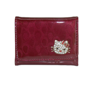 LADIES WALLET MARROON 11X8CM