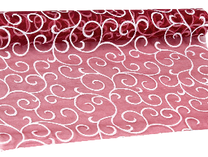 MATERIAL WRAP MAROON W/SWIRLS 4.5 MT